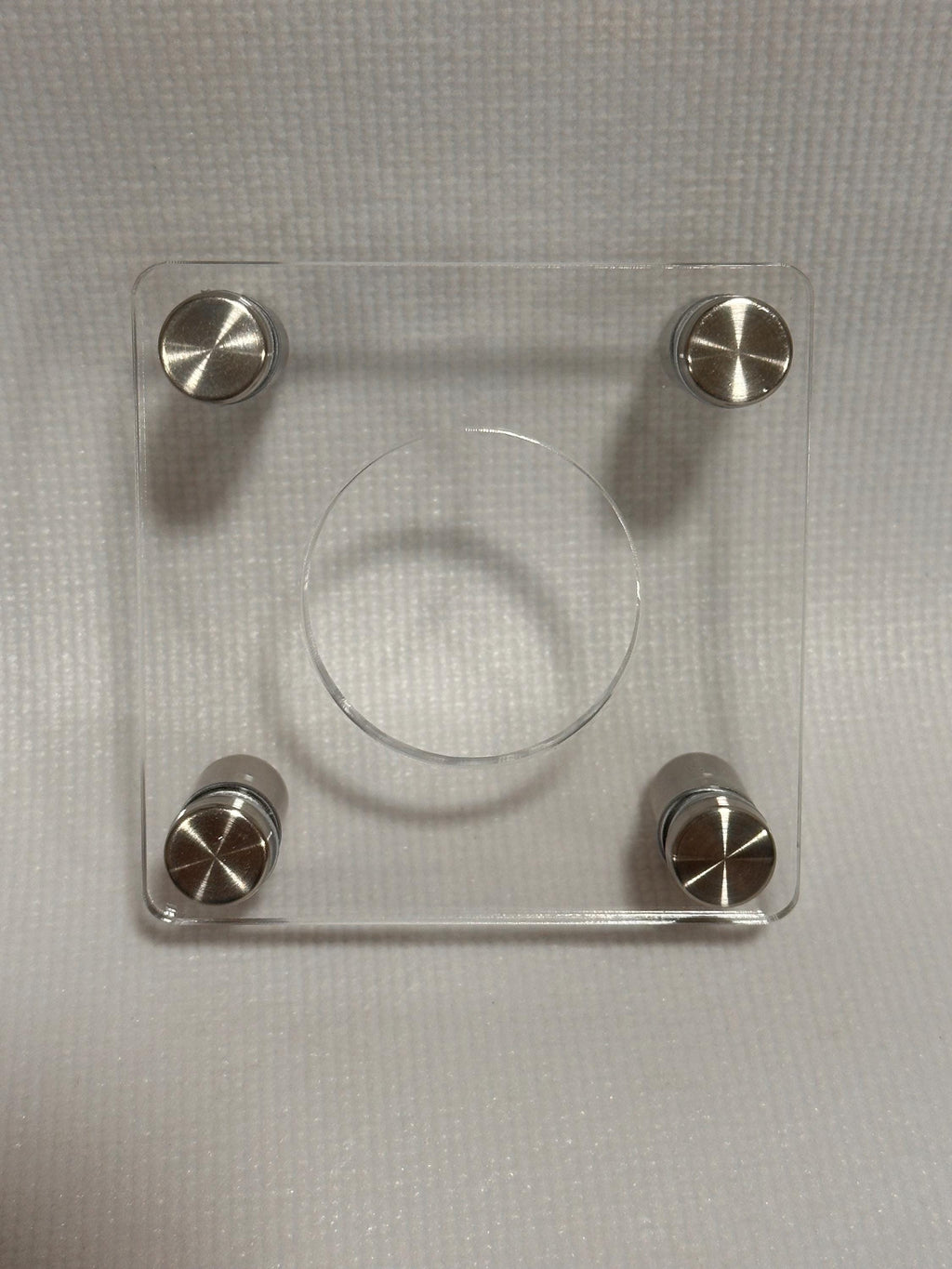 Custom steel and acrylic sphere stand for 1.5 inch+ specimens