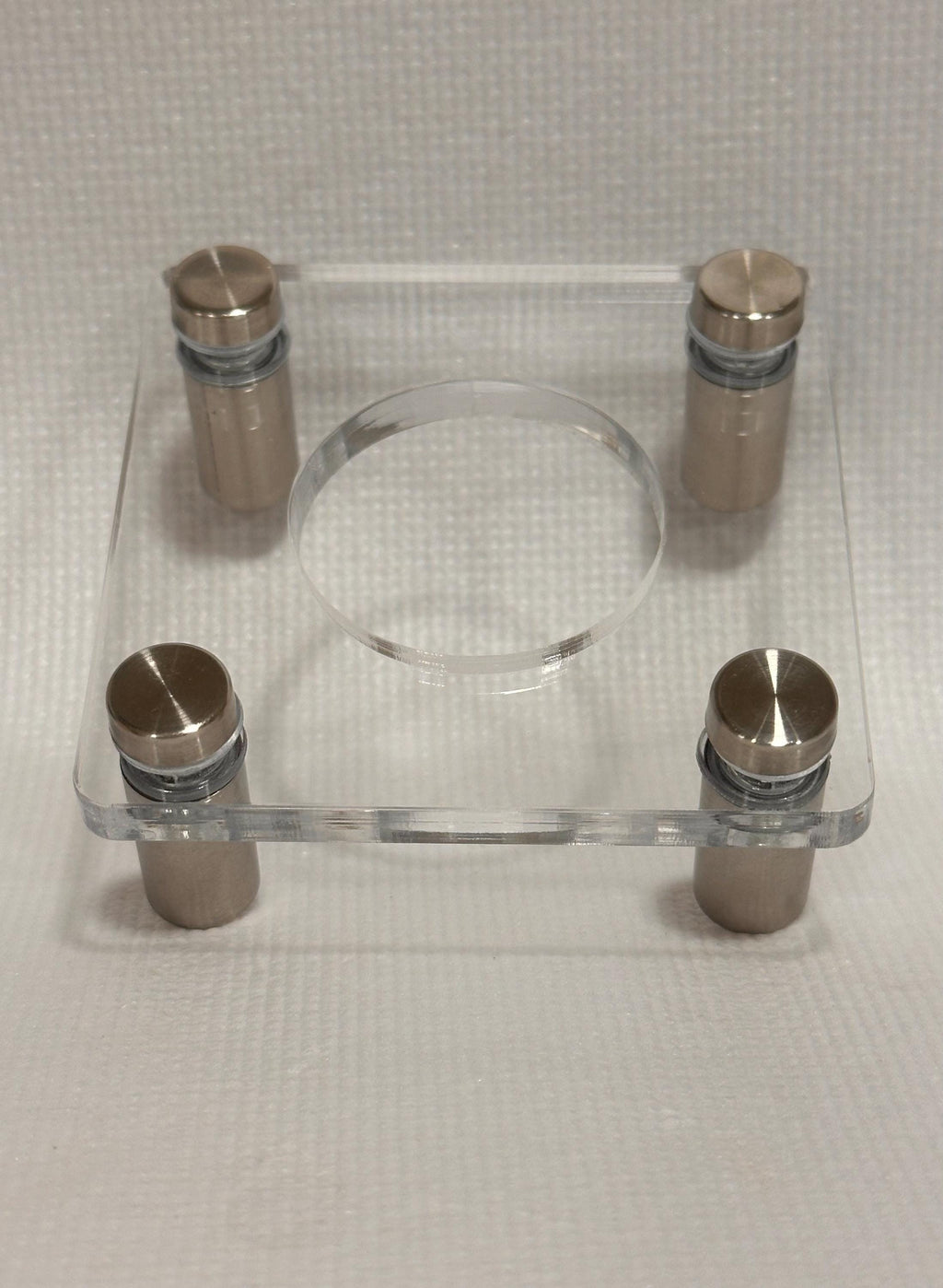 Custom steel and acrylic sphere stand for 1.5 inch+ specimens