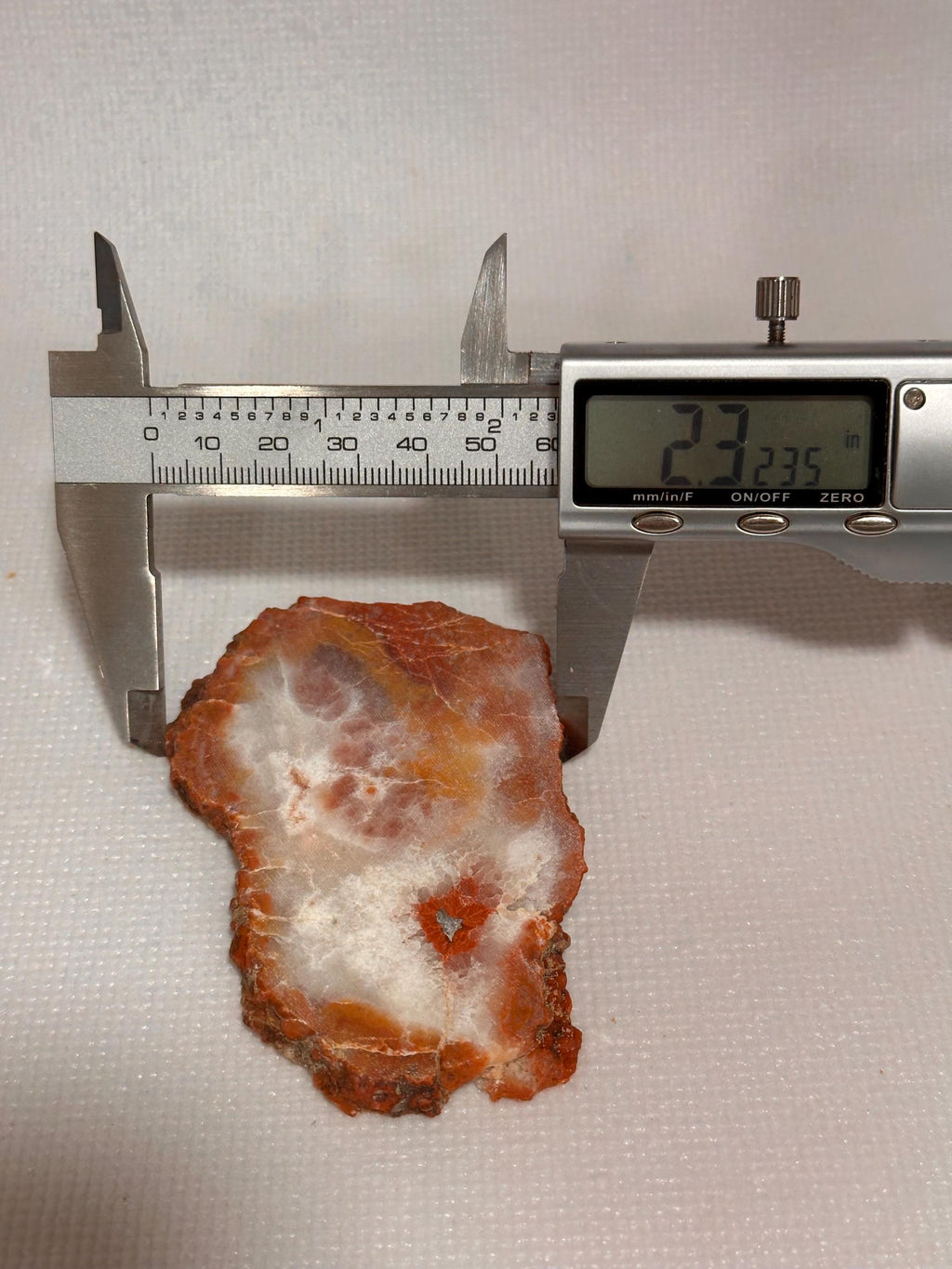 Utah red grape agate nodule cross section slab from San Rafael Swell
