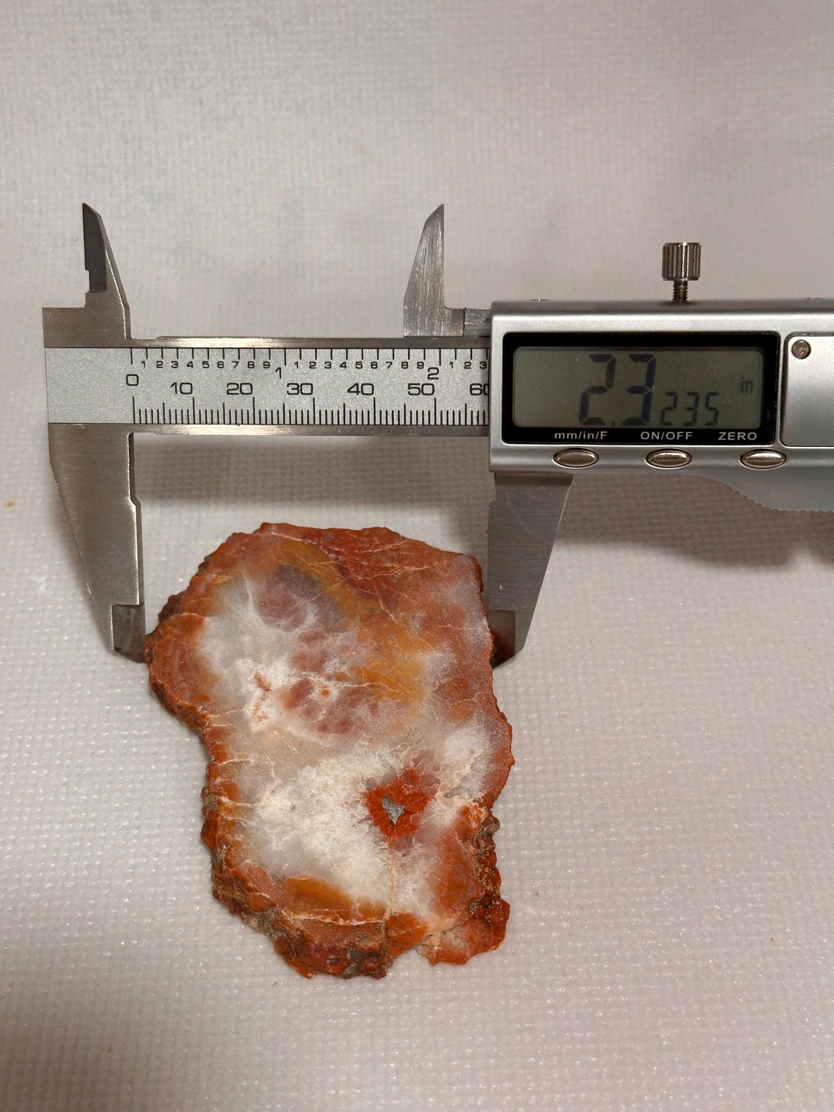 Utah red grape agate nodule cross section slab from San Rafael Swell