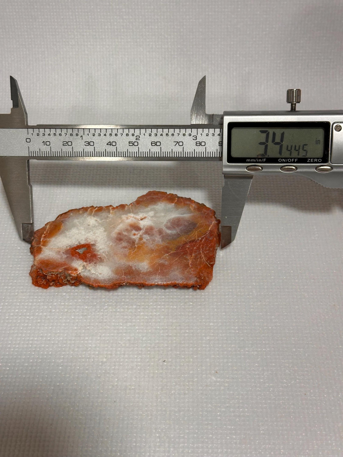 Utah red grape agate nodule cross section slab from San Rafael Swell