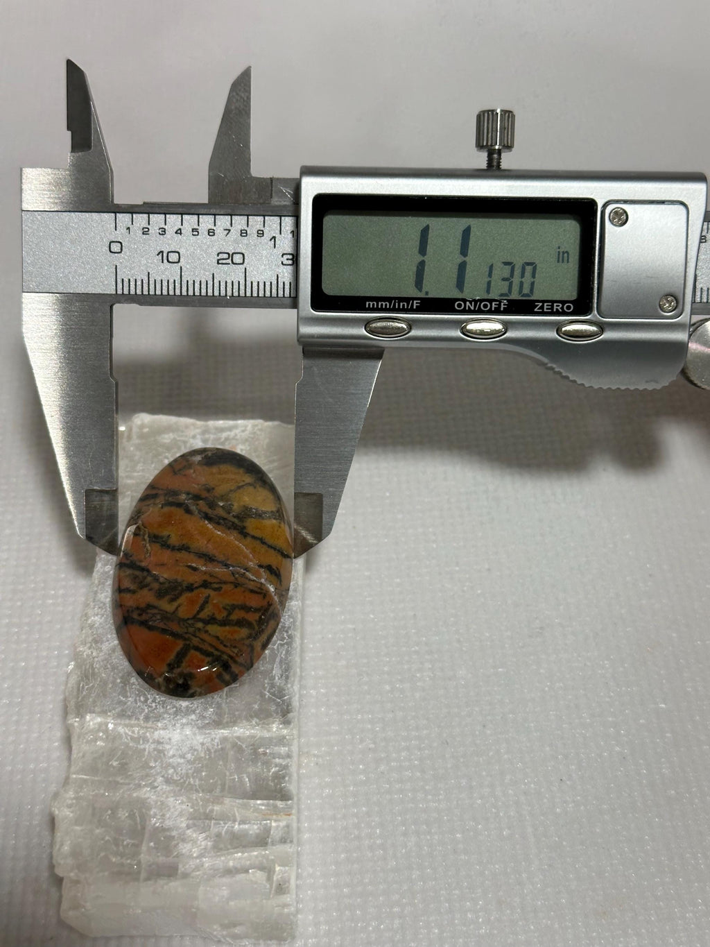 Black Feather Jasper bold large oval cabochon, loose gemstone for jewelry making