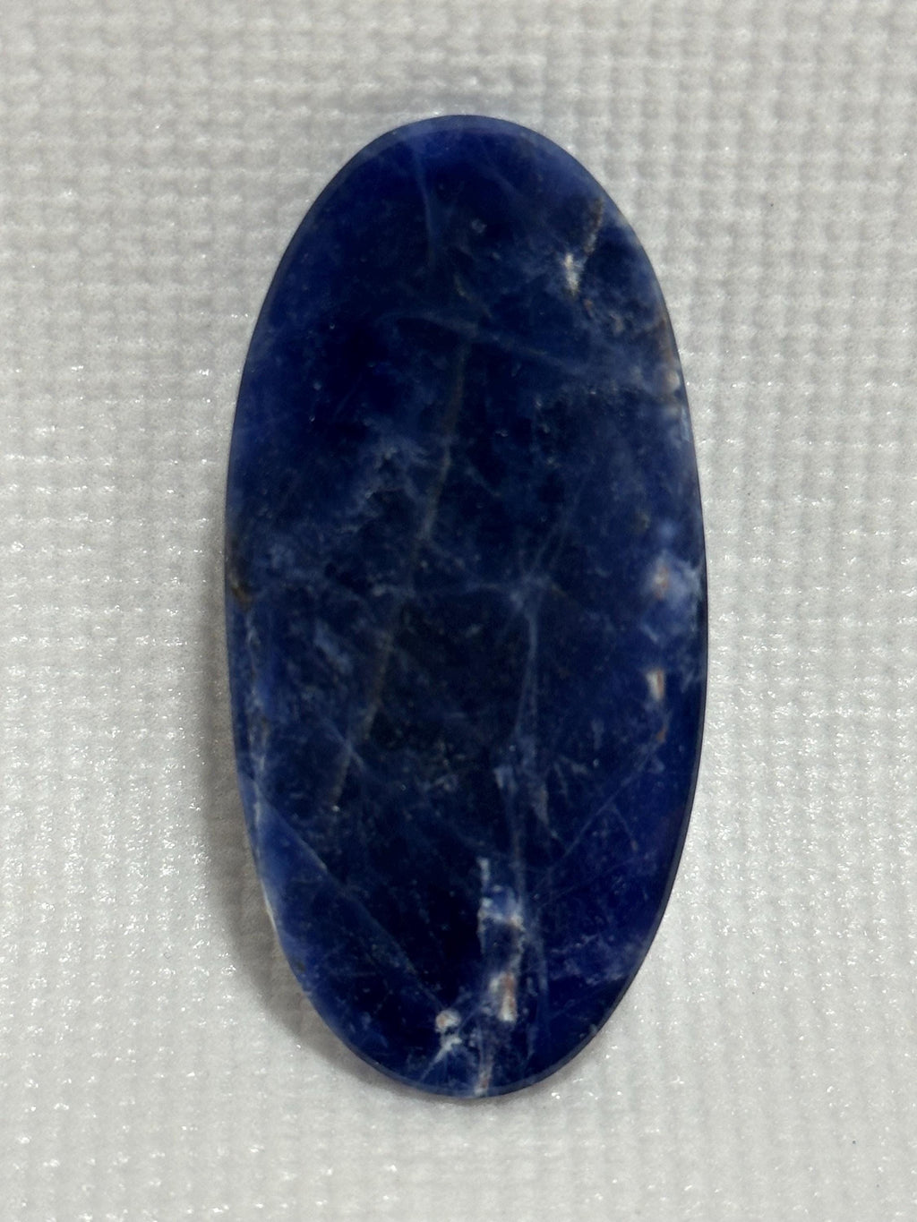 Sodalite with Hackmanite large oval cabochon for jewelry making—GEM GRADE