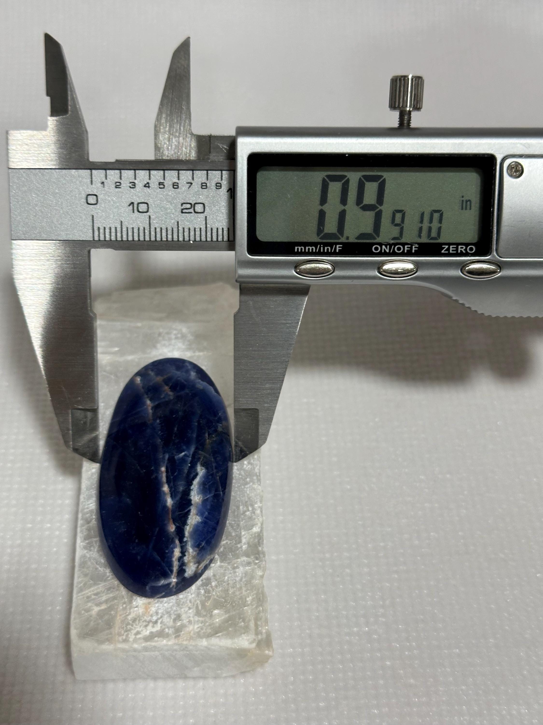 Sodalite with Hackmanite large oval cabochon for jewelry making—GEM GRADE