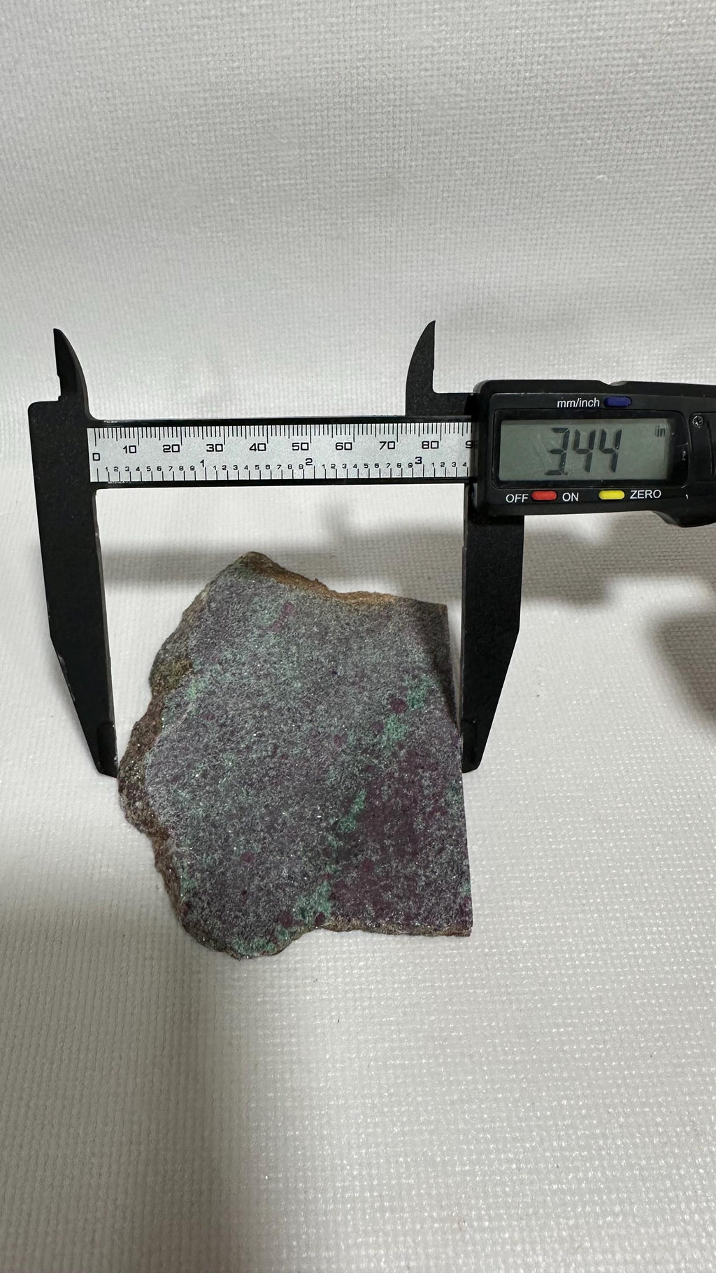 Ruby Fuchsite slab for lapidary fun, unpolished—GEMMY!