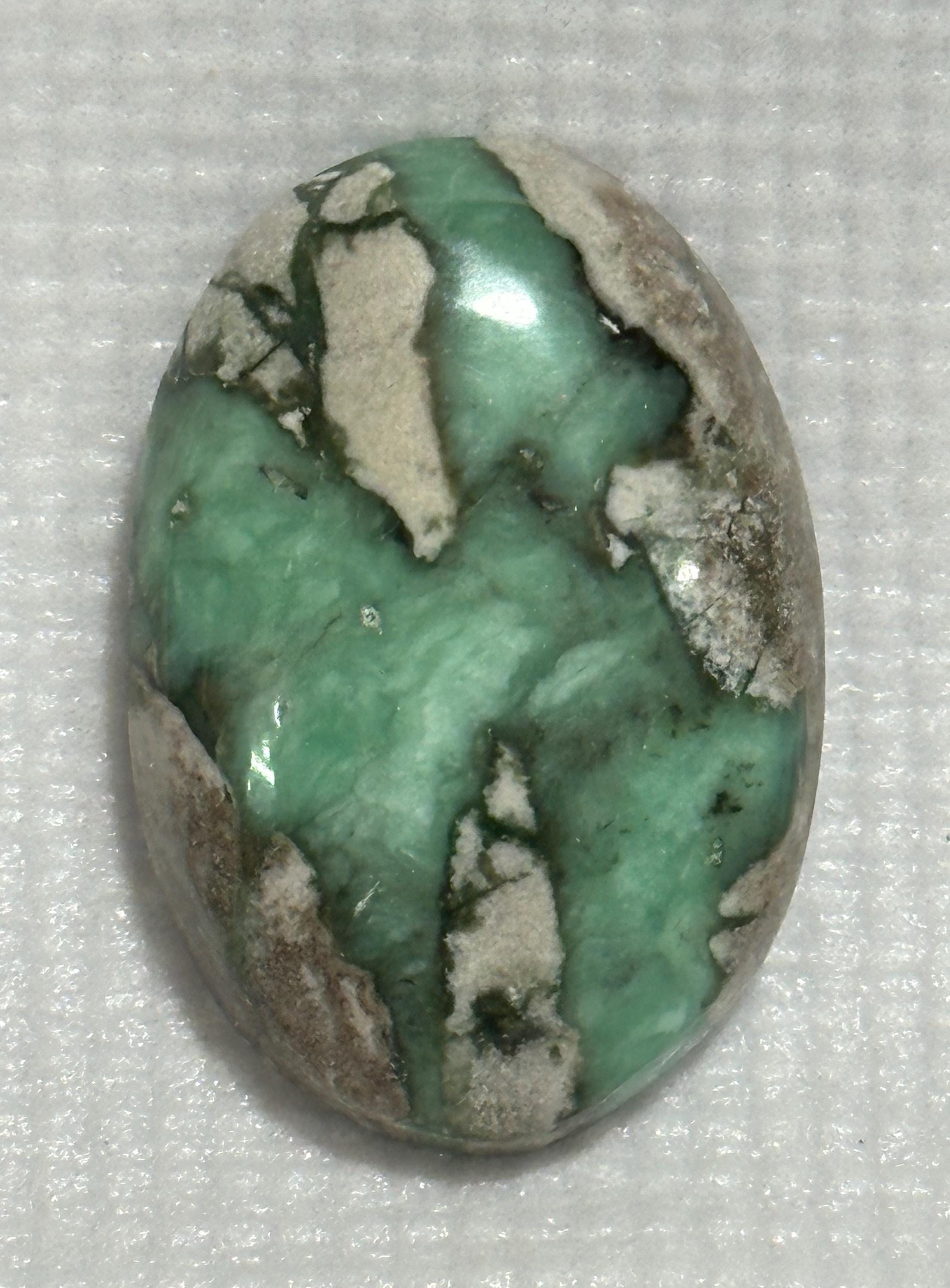 Amatrice Variscite cabochon for jewelry making
