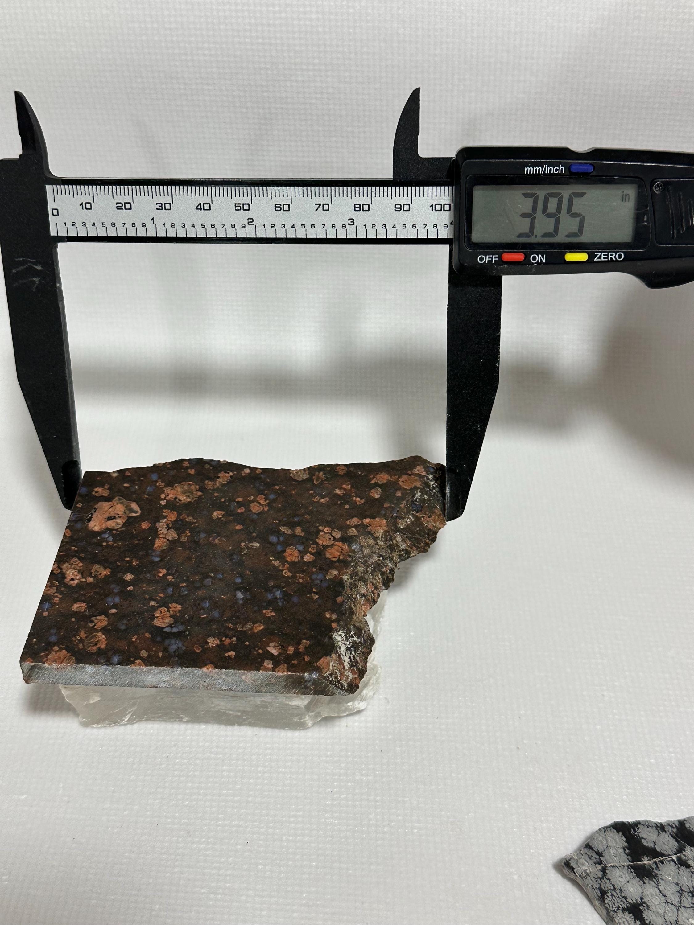Llanite rhyolite gemstone slab for lapidary fun, unpolished