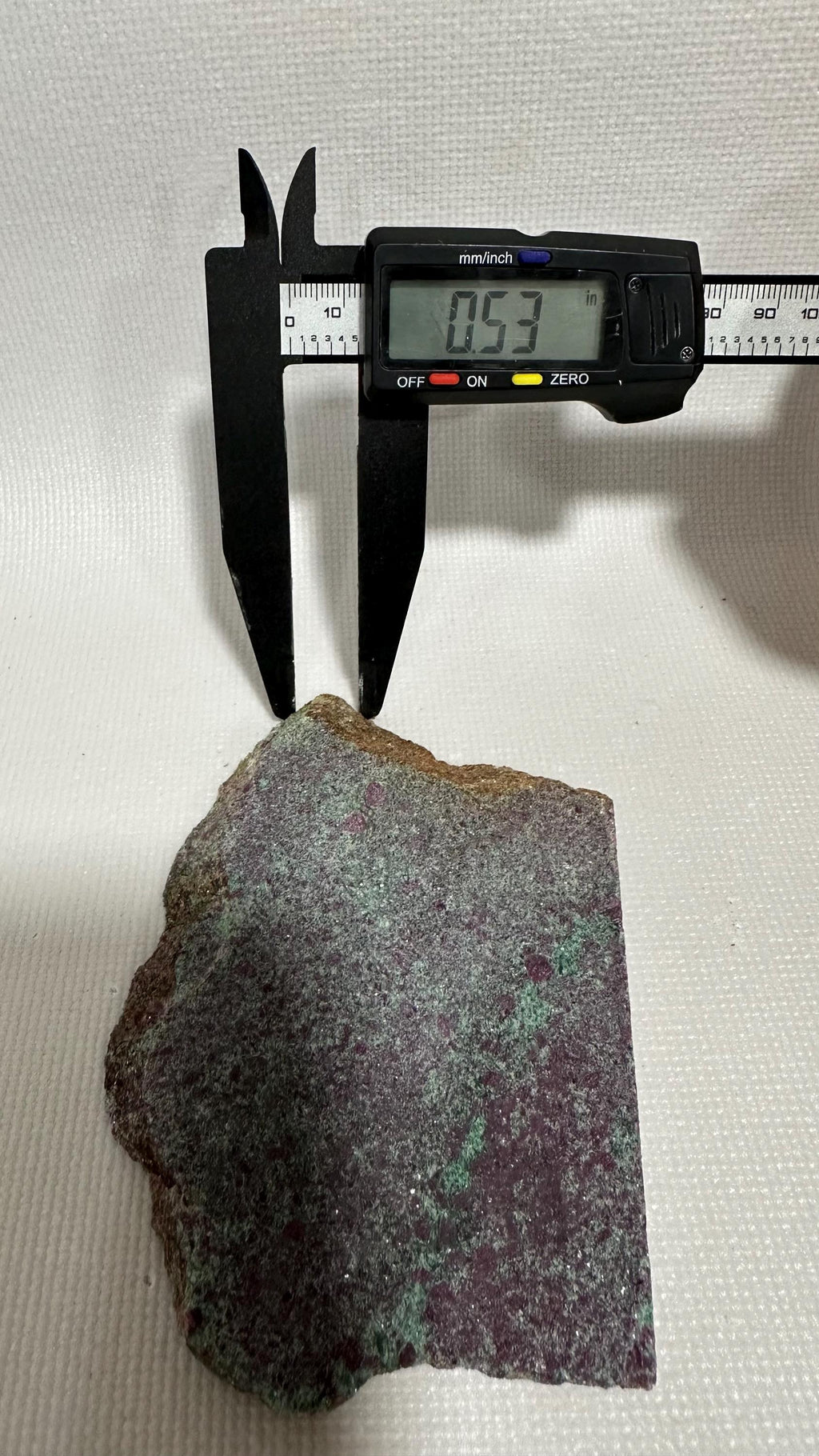 Ruby Fuchsite slab for lapidary fun, unpolished—GEMMY!