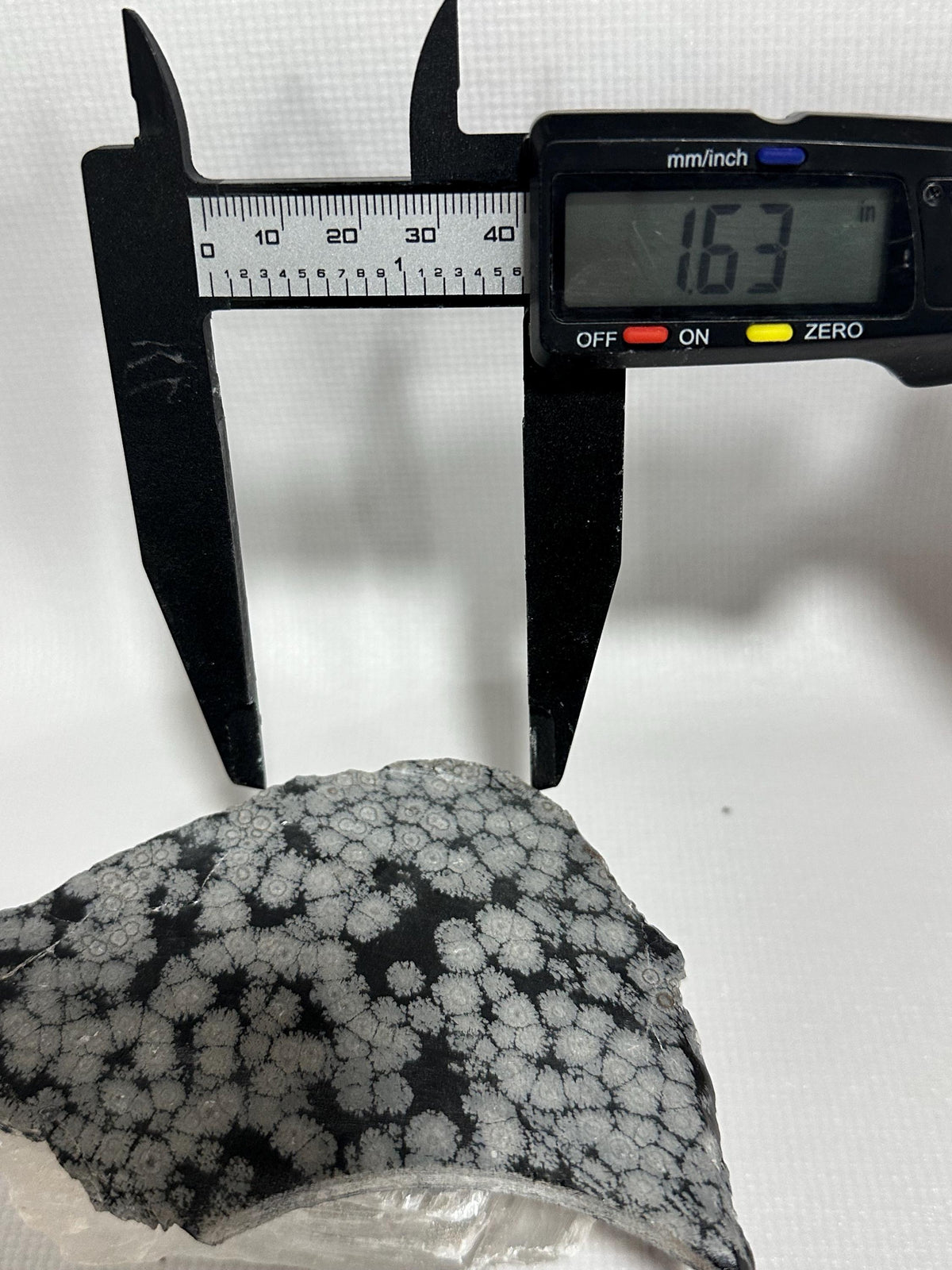 Snowflake Obsidian gemstone slab for lapidary fun, unpolished