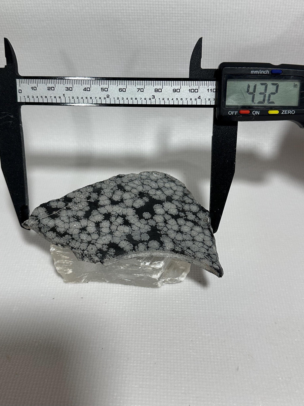 Snowflake Obsidian gemstone slab for lapidary fun, unpolished