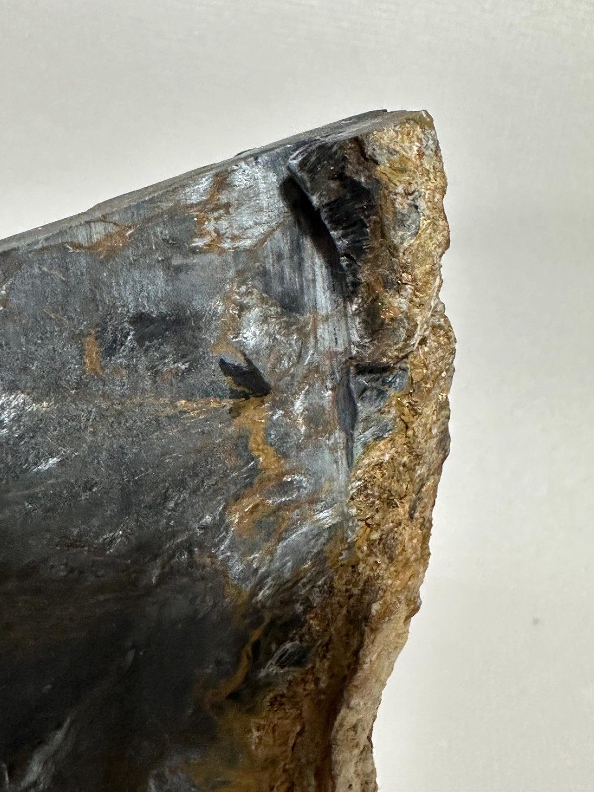 Pietersite slab—AA grade & unpolished—for collection or lapidary use