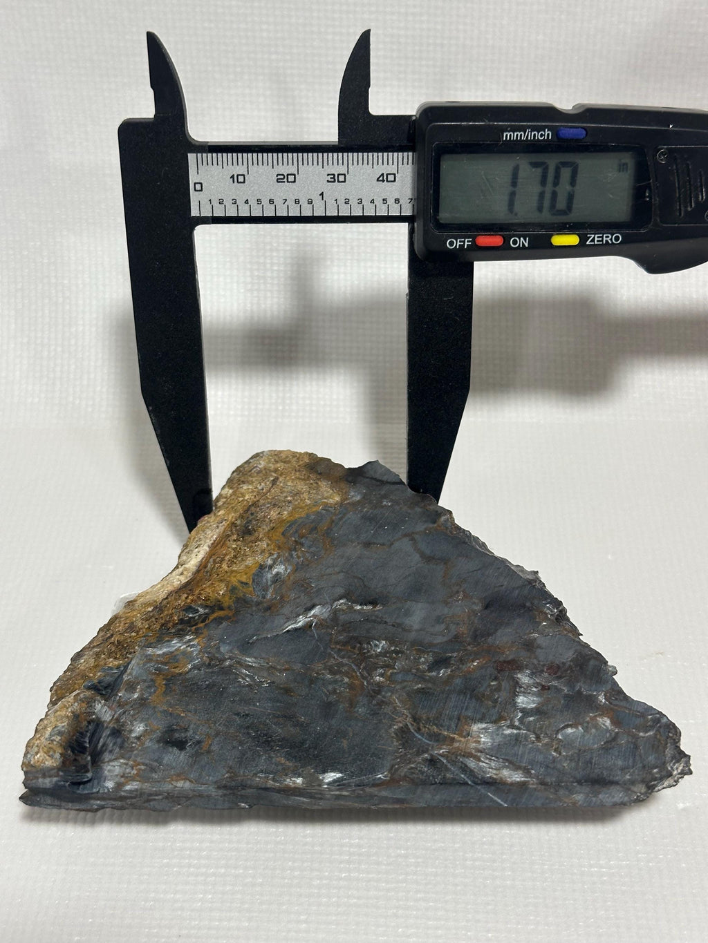 Pietersite slab—AA grade & unpolished—for collection or lapidary use
