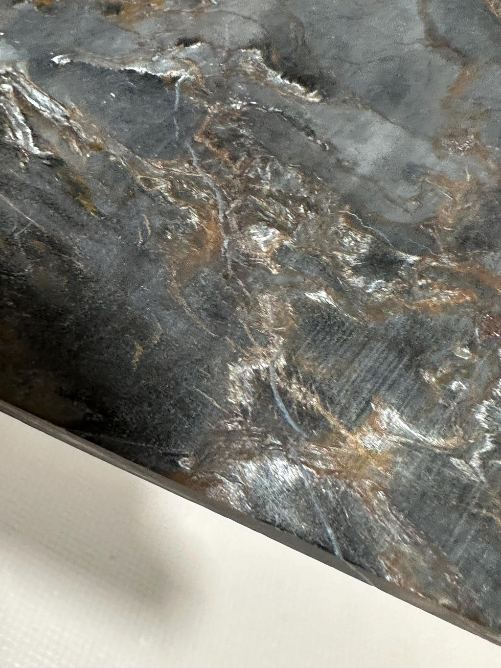 Pietersite slab—AA grade & unpolished—for collection or lapidary use