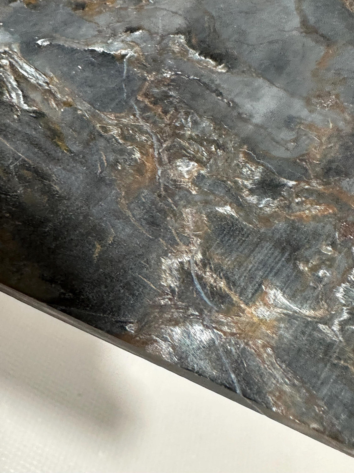 Pietersite slab—AA grade & unpolished—for collection or lapidary use