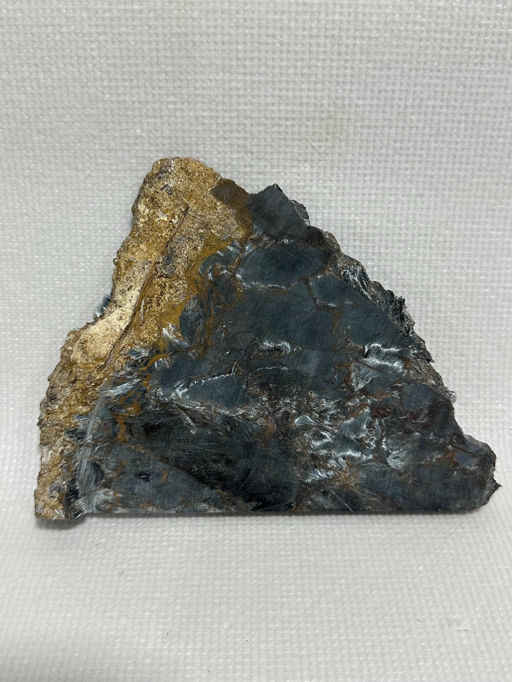 Pietersite slab—AA grade & unpolished—for collection or lapidary use