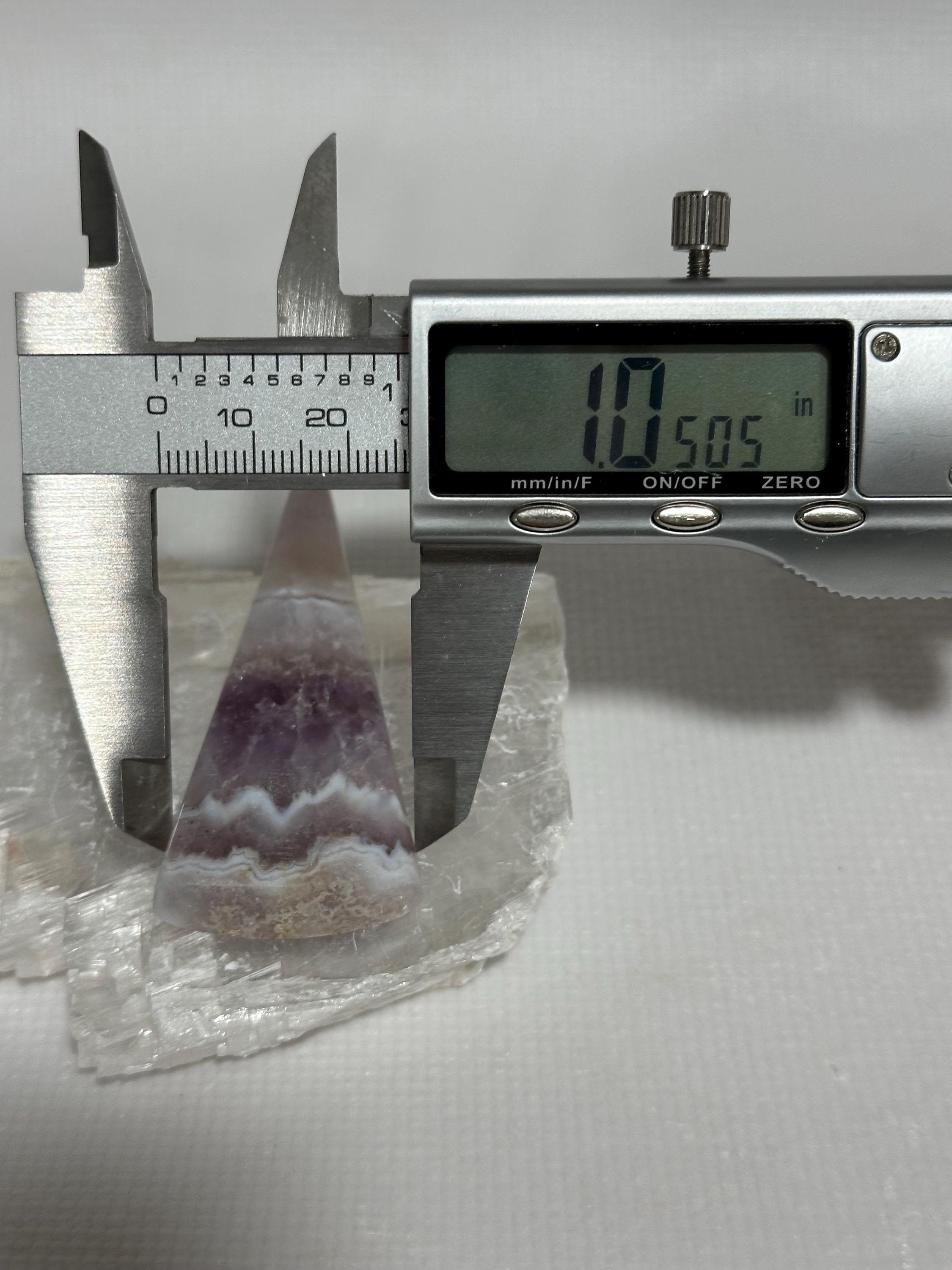 Extra long cabochon Chevron Amethyst skinny freeform for jewelry making