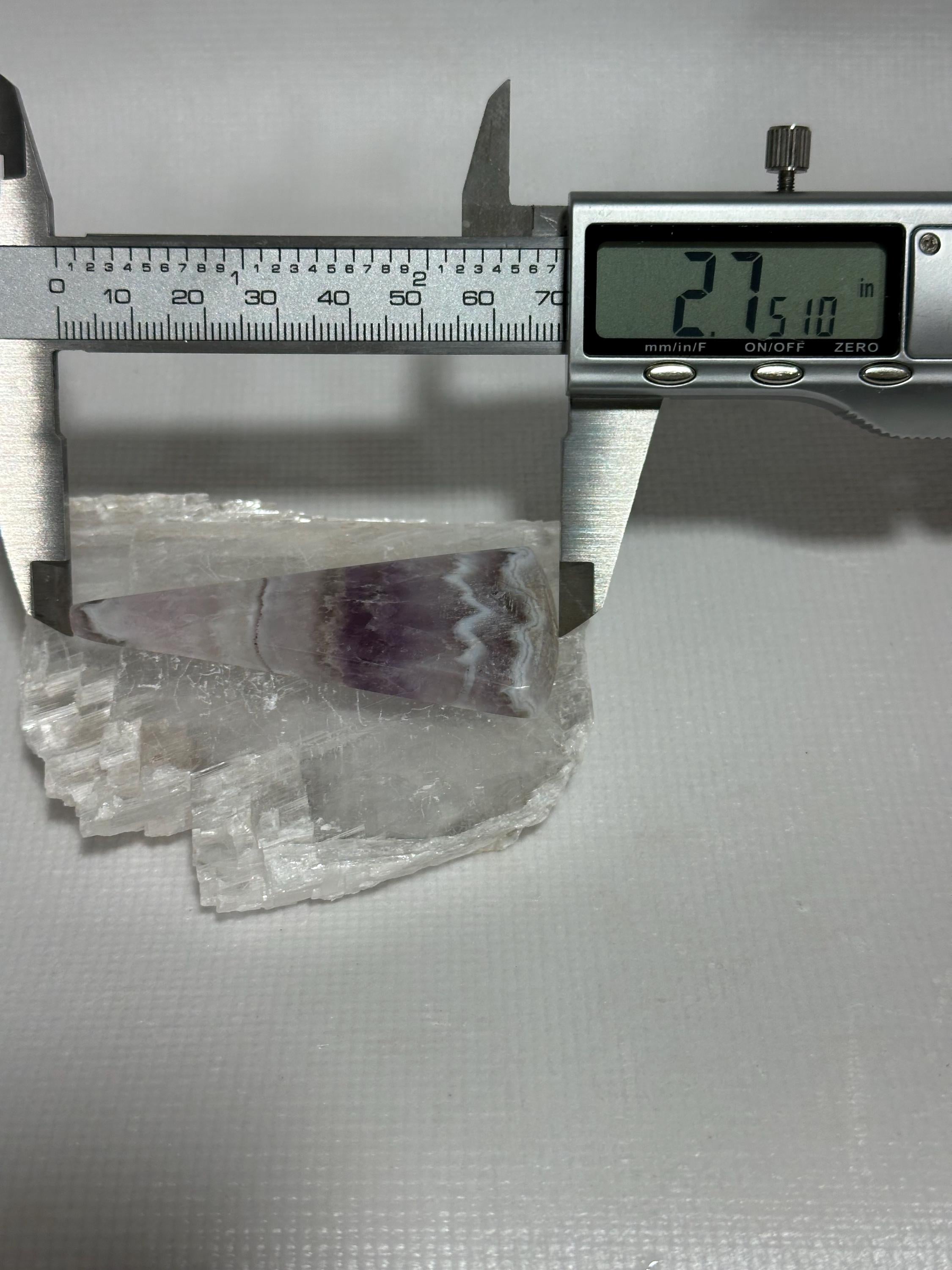 Extra long cabochon Chevron Amethyst skinny freeform for jewelry making