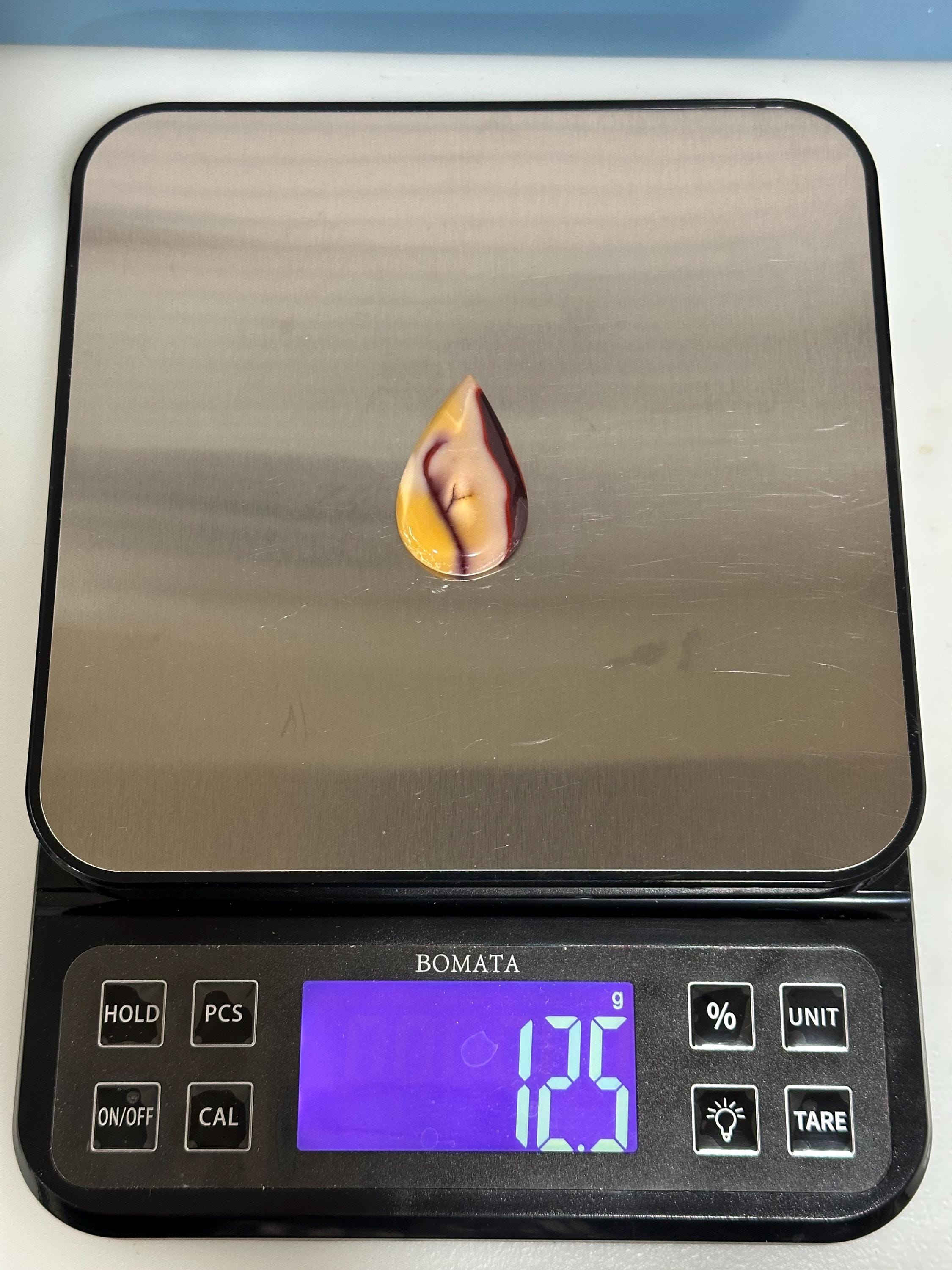 Mookaite cabochon, tricolor large freeform Jasper gemstone for jewelry making