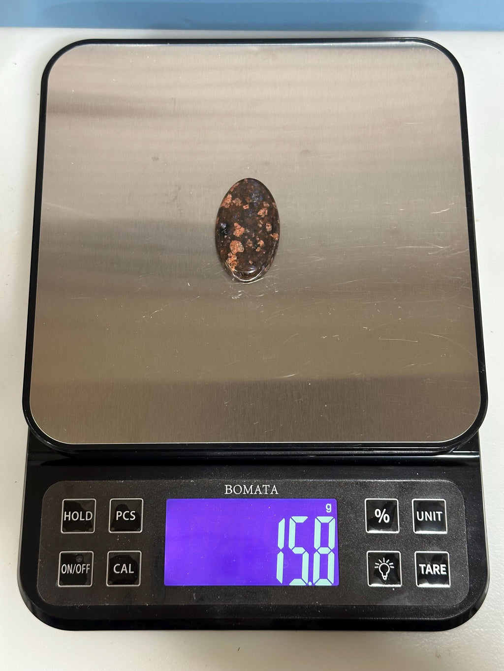 Llanite Rhyolite Oval Cabochon, Blue Quartz Jewelry Stone, Wire Wrapping Cab, Hand Polished Gemstone