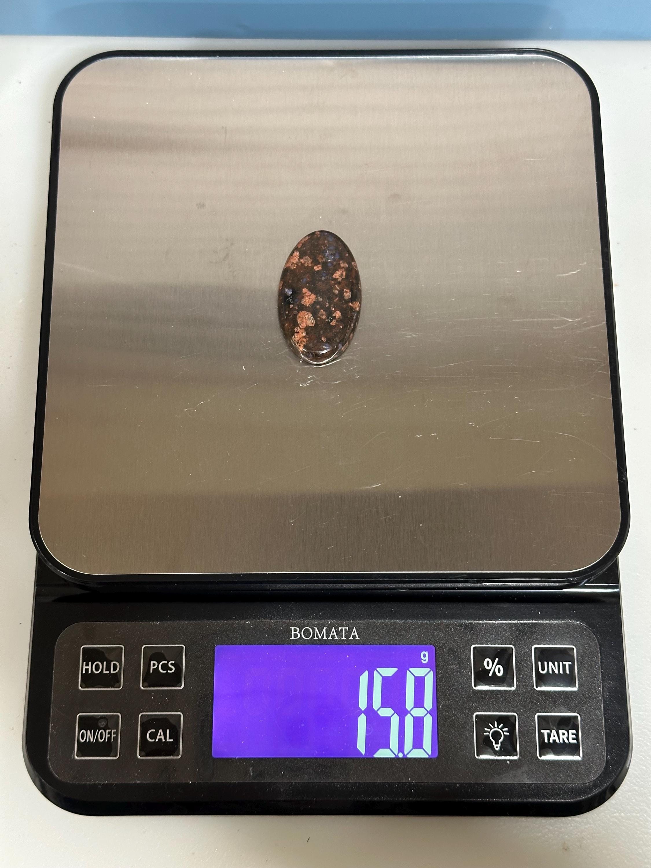 Llanite Rhyolite Oval Cabochon, Blue Quartz Jewelry Stone, Wire Wrapping Cab, Hand Polished Gemstone