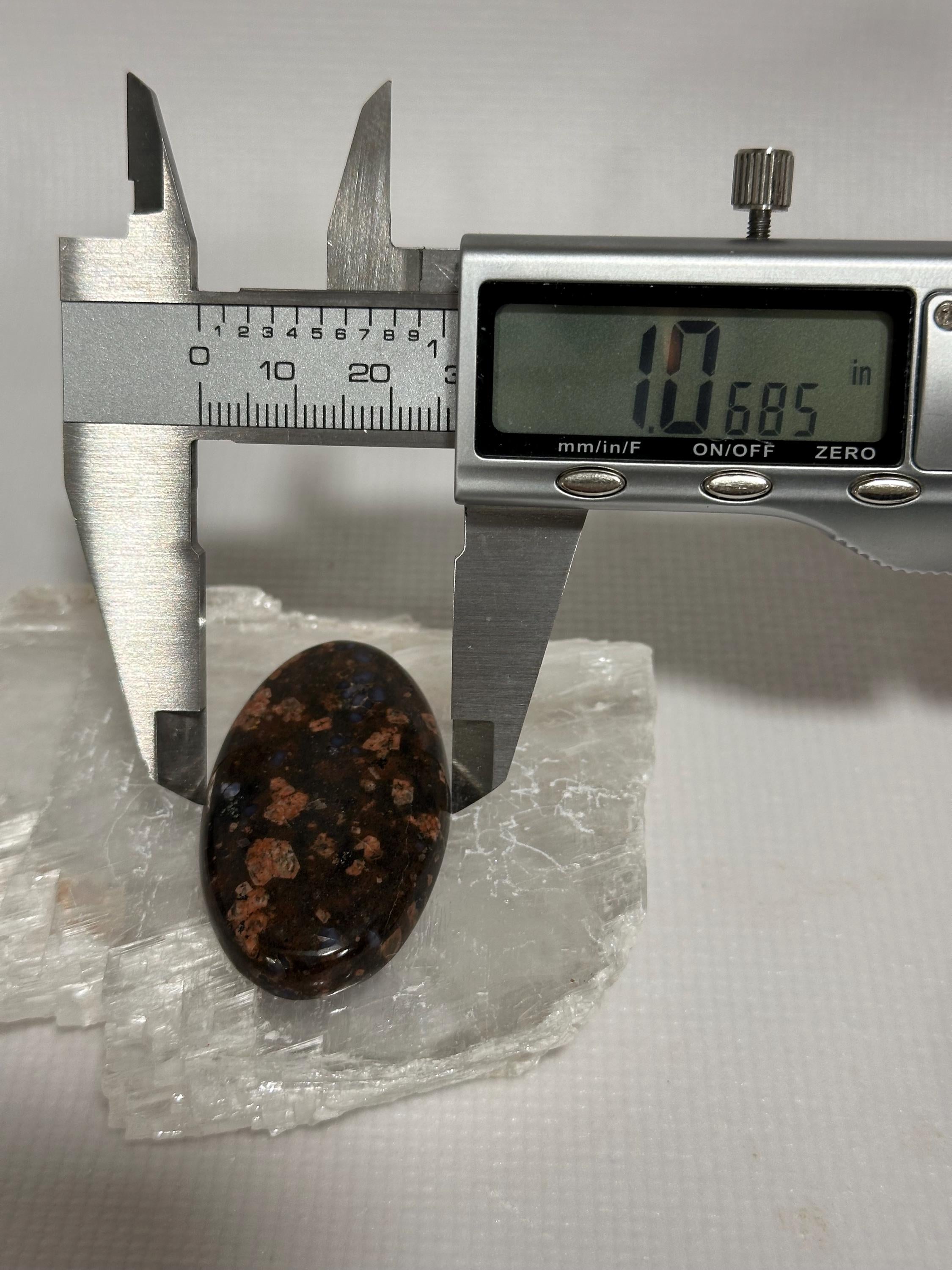 Llanite Rhyolite Oval Cabochon, Blue Quartz Jewelry Stone, Wire Wrapping Cab, Hand Polished Gemstone