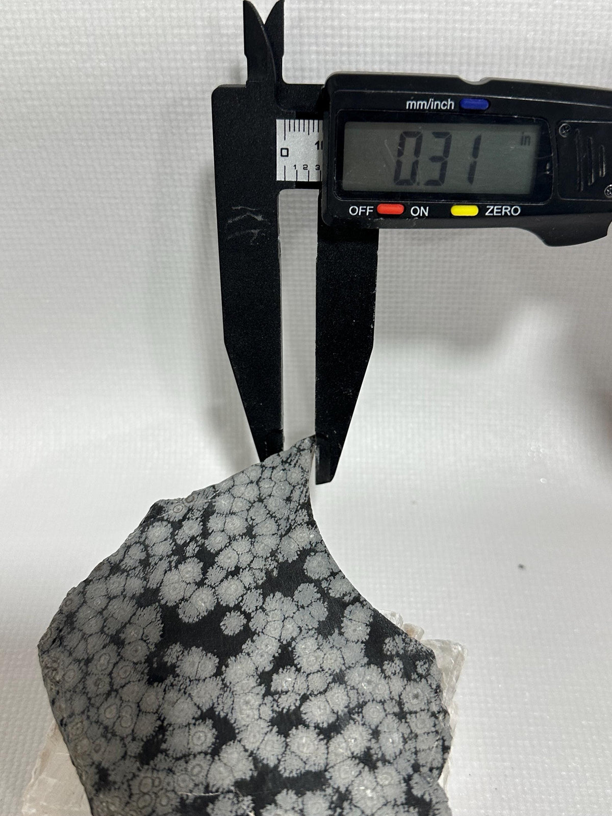 Snowflake Obsidian gemstone slab for lapidary fun, unpolished