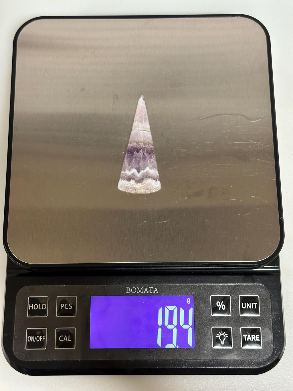 Extra long cabochon Chevron Amethyst skinny freeform for jewelry making