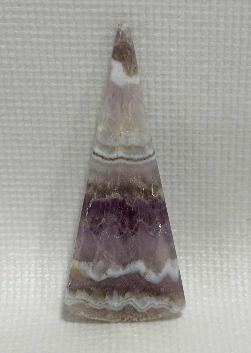 Extra long cabochon Chevron Amethyst skinny freeform for jewelry making
