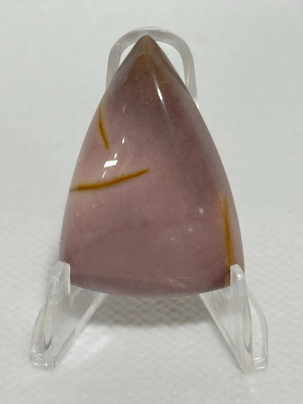 Lilac Mookaite cabochon, tricolor freeform Jasper gemstone for jewelry making