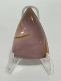 Lilac Mookaite cabochon, tricolor freeform Jasper gemstone for jewelry making