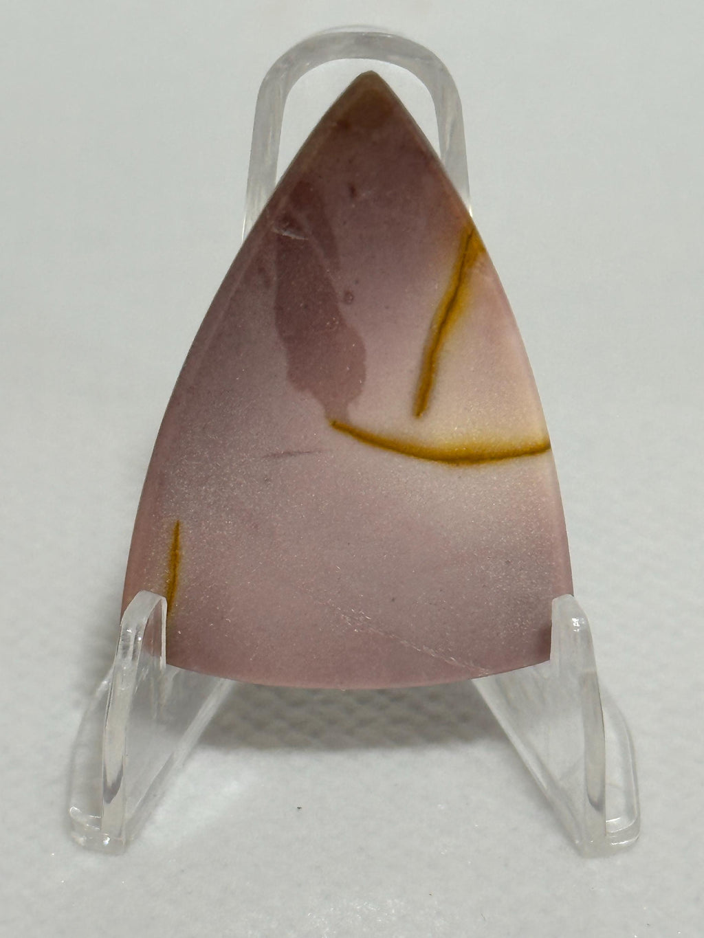 Lilac Mookaite cabochon, tricolor freeform Jasper gemstone for jewelry making