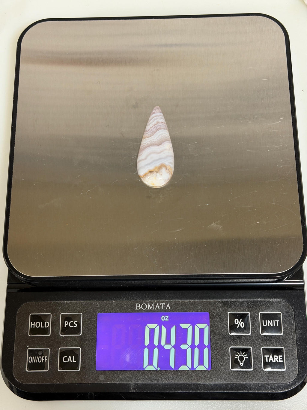 Sowbelly Agate Cabochon, Large Hand Polished Designer Stone for Wire Wrapping and Jewelry Making