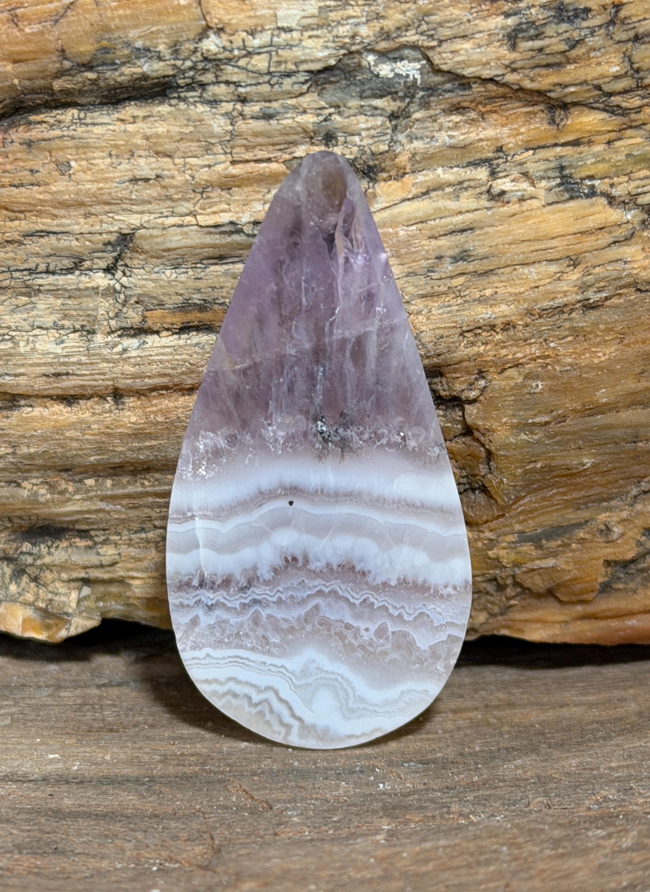 Sowbelly Agate Cabochon, Gemmy Hand Polished Designer Stone for Wire Wrapping and Jewelry Making