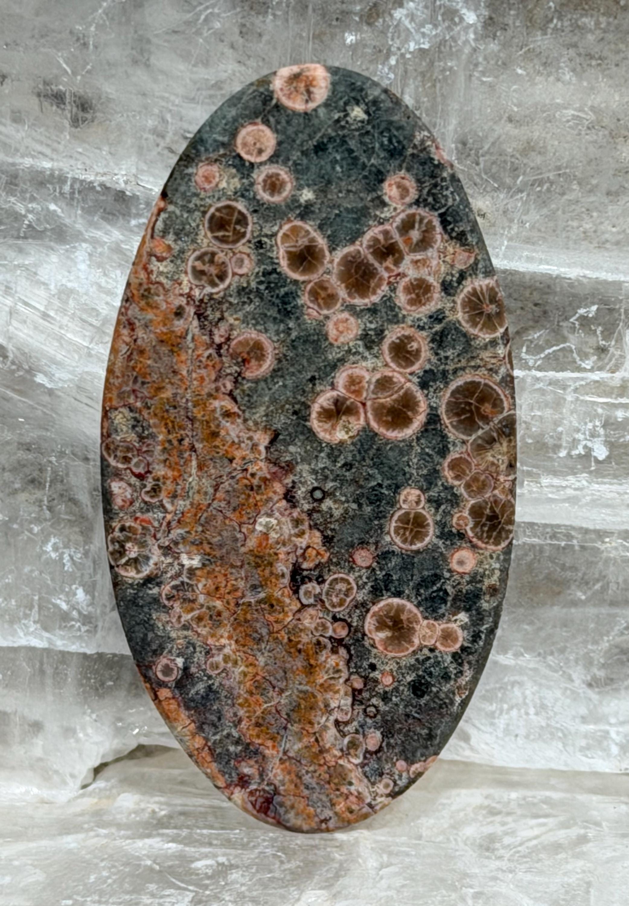 Rhyolite Cabochon-Orbicular Starlight Rhyolite-Large Designer Hand Cut Polished Gemstone for Jewelry Making