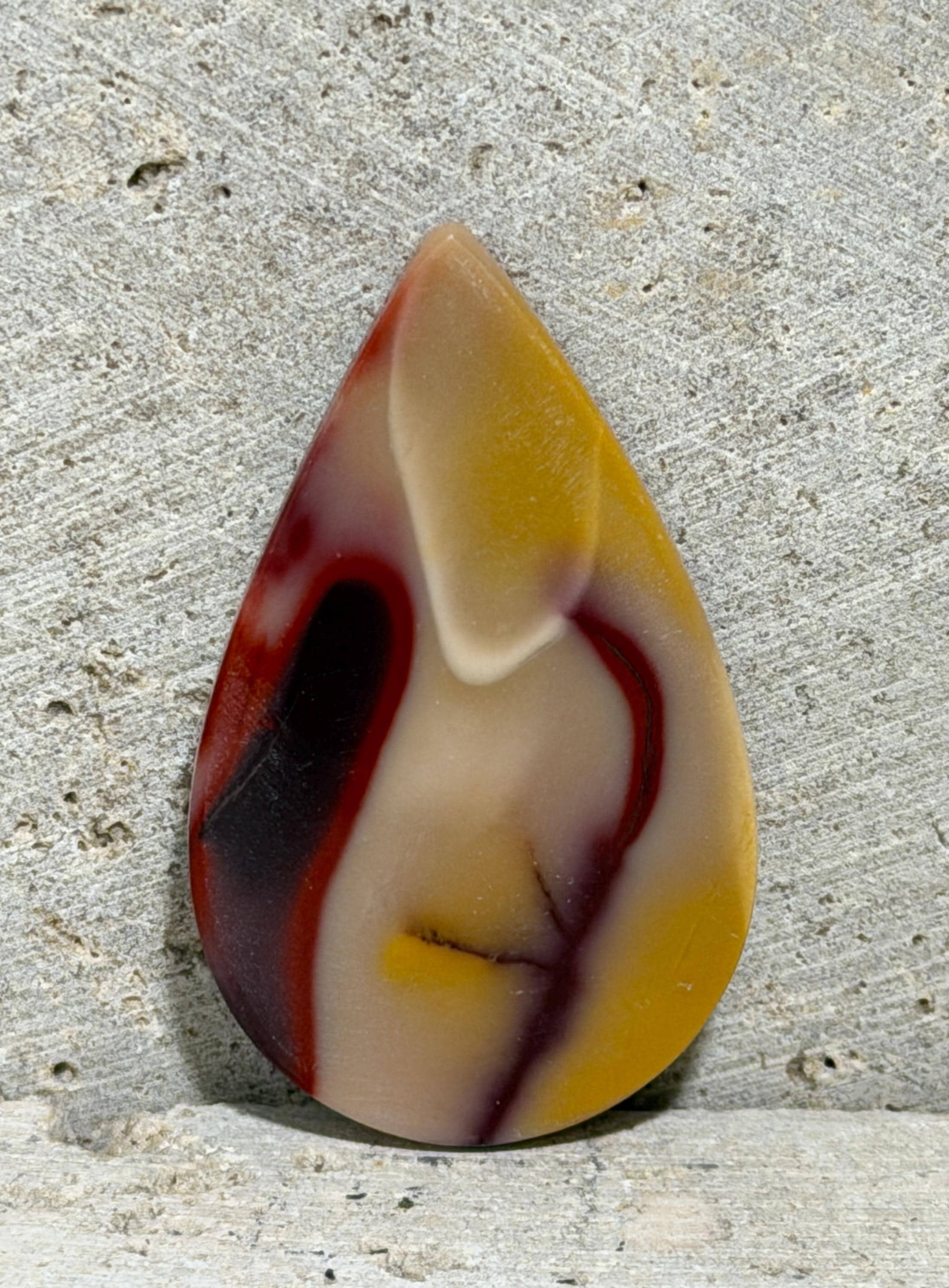 Mookaite Jasper-Tricolor Cabochon