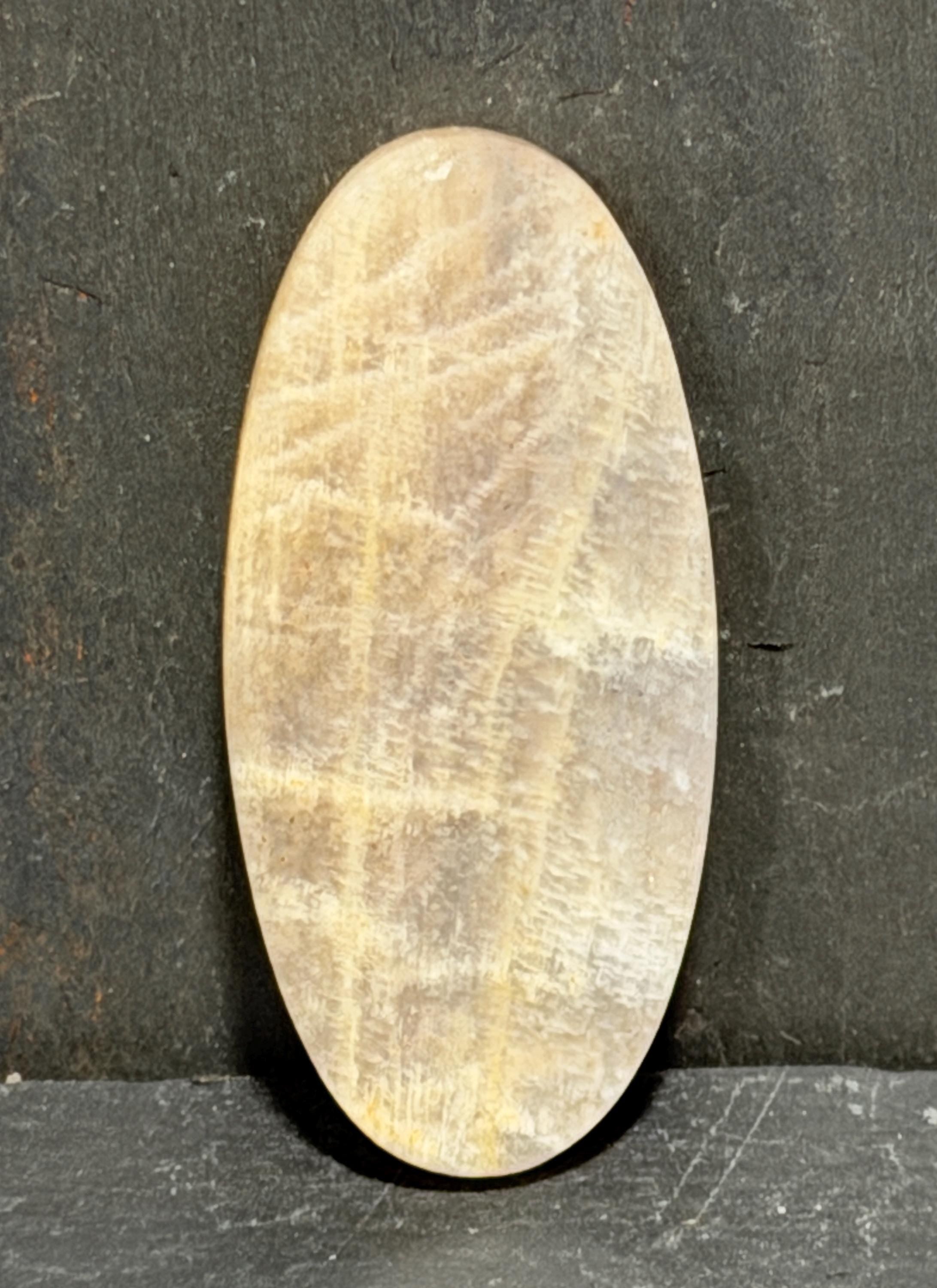 Chatoyant Moonstone Cabochon, Natural Peach Moonstone, Hand Cut Large Oval, Shimmering Feldspar, 13.4g, Loose Gemstone