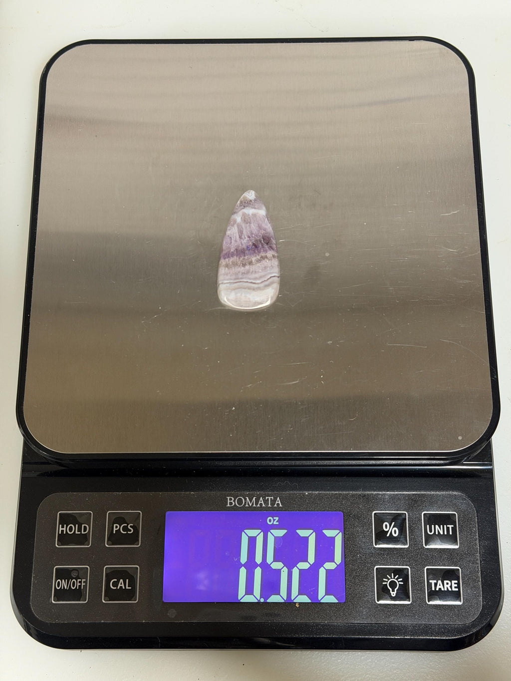Chevron Amethyst Cabochon, Large Designer Stone, Gemmy Purple Flash, Hand Cut Polished Gemstone for Jewelry Making