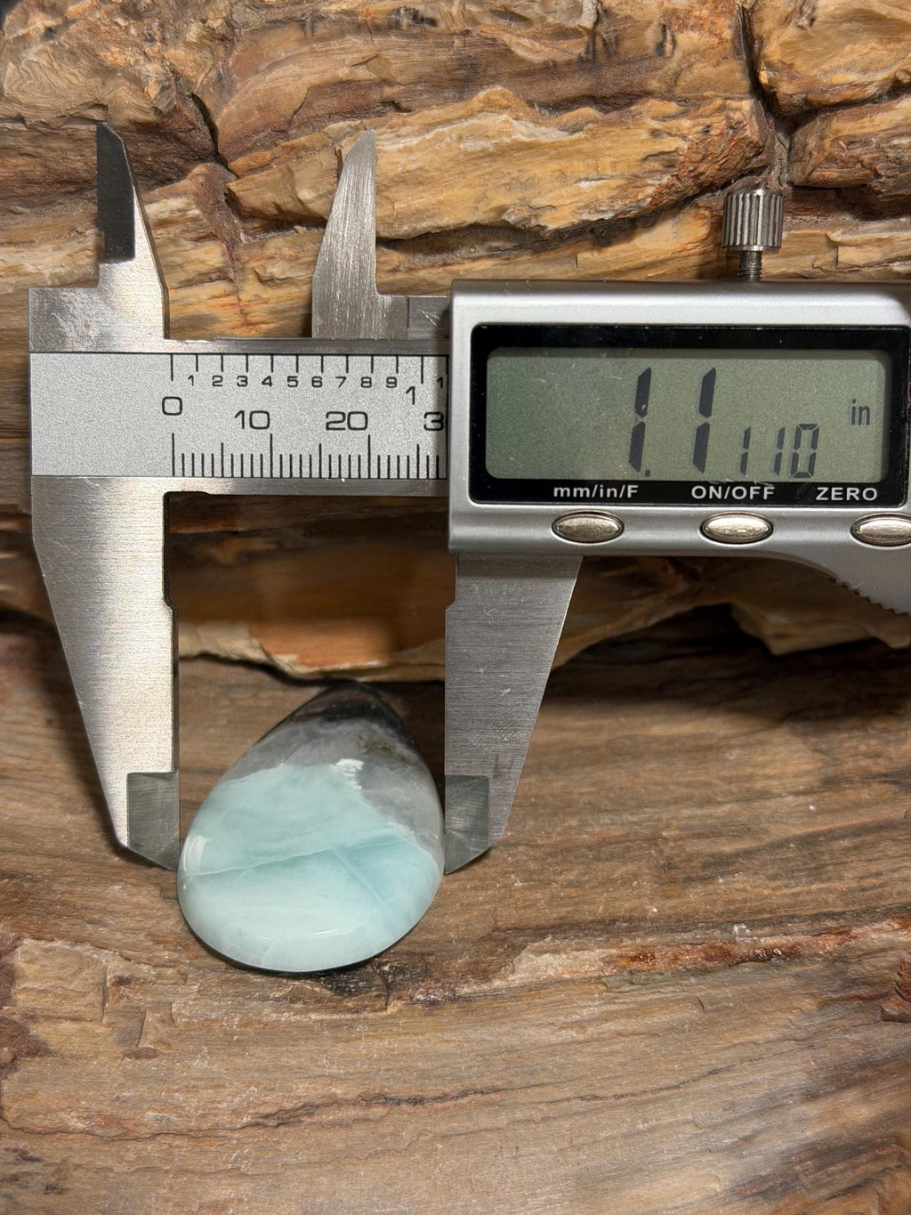 Utah Sky Stone Cabochon, Large Teardrop Cabochon, Blue Black Stone, Natural Inclusions, Hand Cut Gemstone, Wire Wrap Cab
