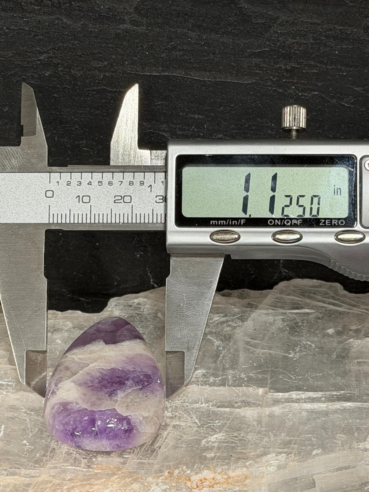 Chevron Amethyst Cabochon, Large Purple Amethyst Teardrop, Hand Cut Gemstone, Wire Wrapping Stone, Silversmith Jewelry Supply