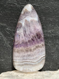 Chevron Amethyst Cabochon, Large Designer Stone, Gemmy Purple Flash, Hand Cut Polished Gemstone for Jewelry Making