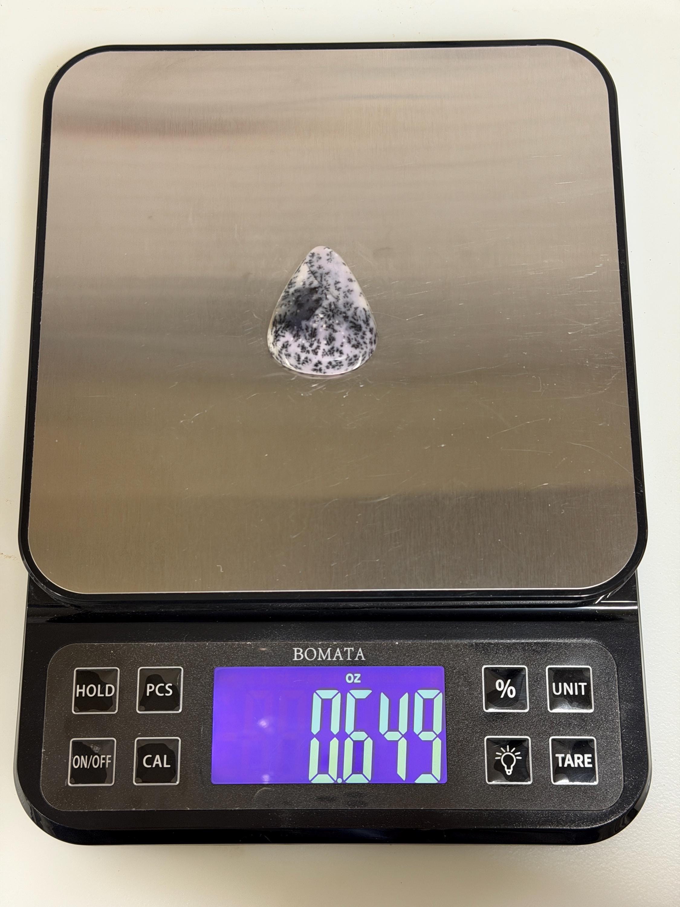 Lilac Dendritic Opal Cabochon, Bubble Opal, Dendritic Gemstone Cab for Jewelry Making