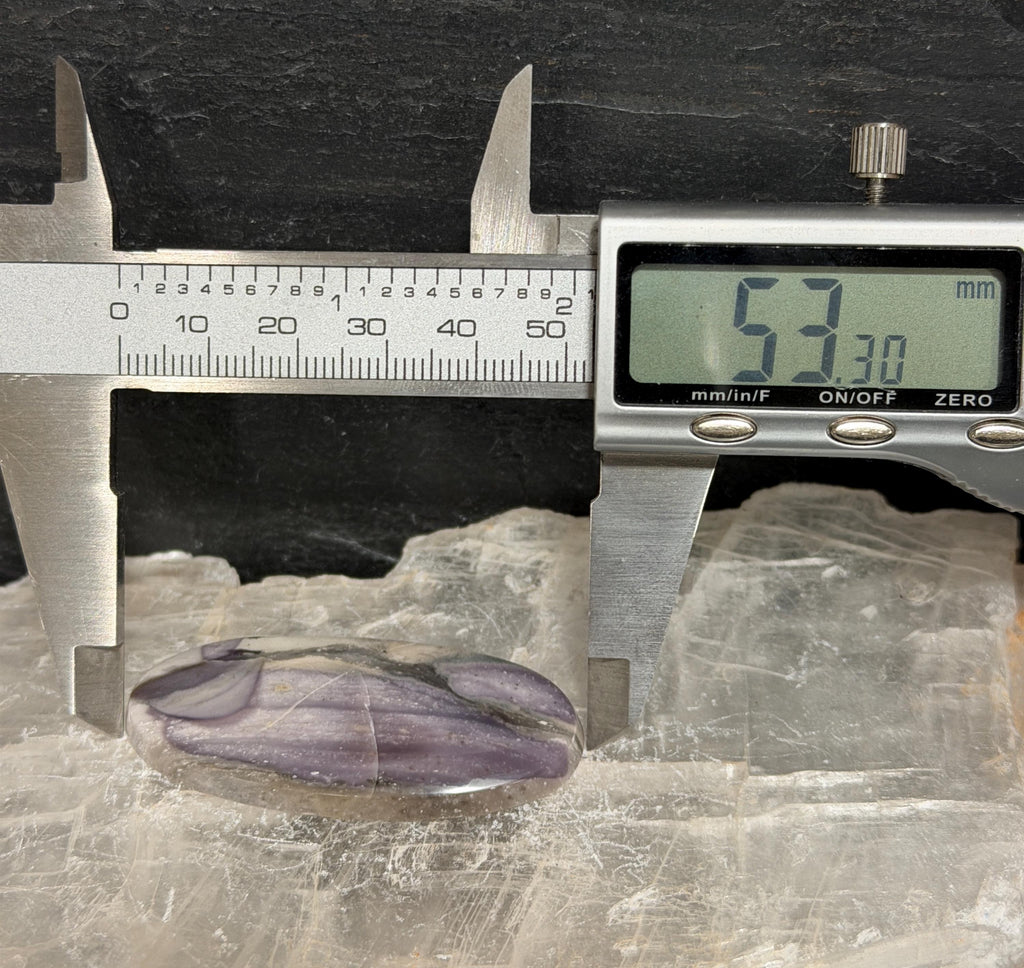 Hyacinth Jasper Cabochon, Lavender Purple Jasper, Large Oval Cabochon, Natural Stone Cab, Collector Lapidary Stone