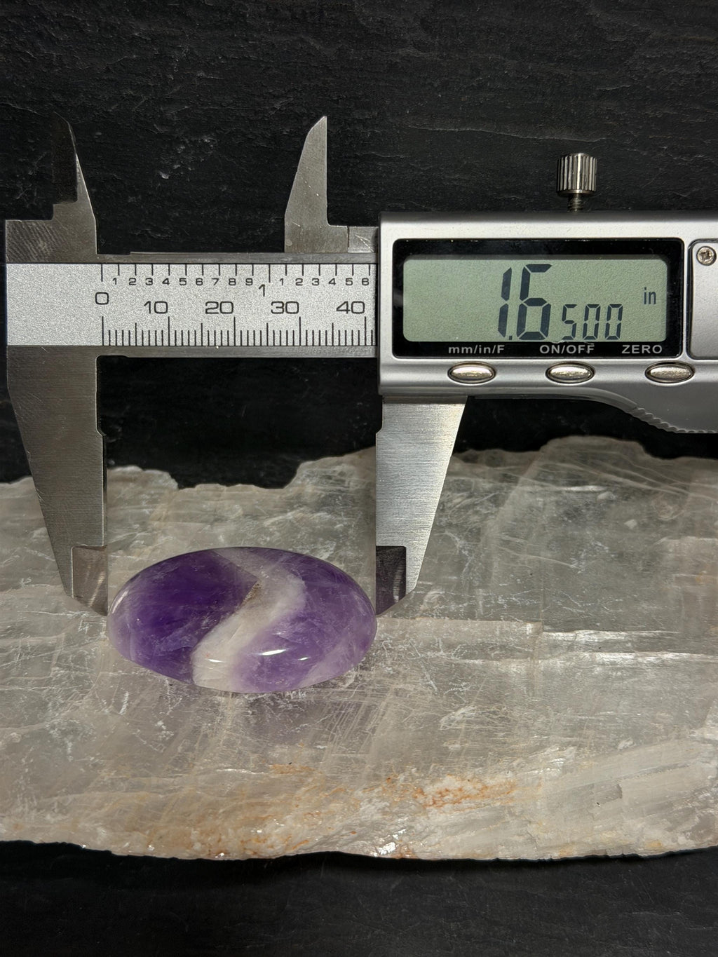 Chevron Amethyst Cabochon, Purple White Oval, Jewelry Making, Wire Wrapping Stone