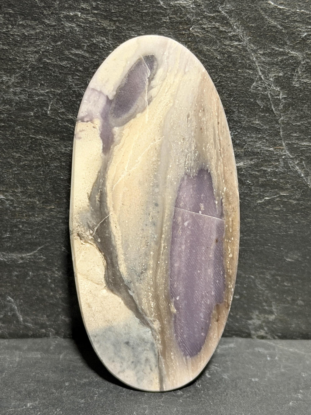 Hyacinth Jasper Cabochon, Lavender Purple Jasper, Large Oval Cabochon, Natural Stone Cab, Collector Lapidary Stone