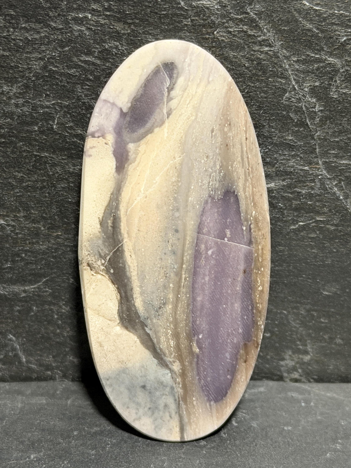 Hyacinth Jasper Cabochon, Lavender Purple Jasper, Large Oval Cabochon, Natural Stone Cab, Collector Lapidary Stone