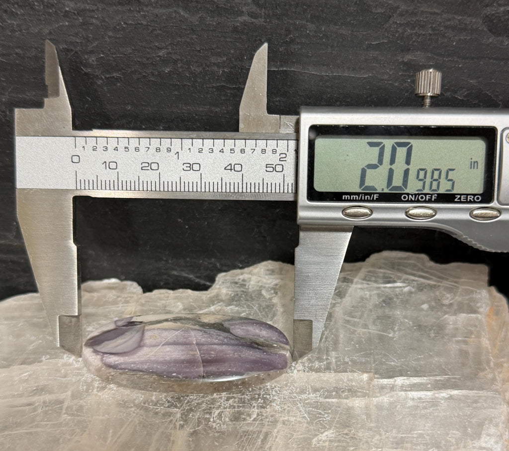 Hyacinth Jasper Cabochon, Lavender Purple Jasper, Large Oval Cabochon, Natural Stone Cab, Collector Lapidary Stone