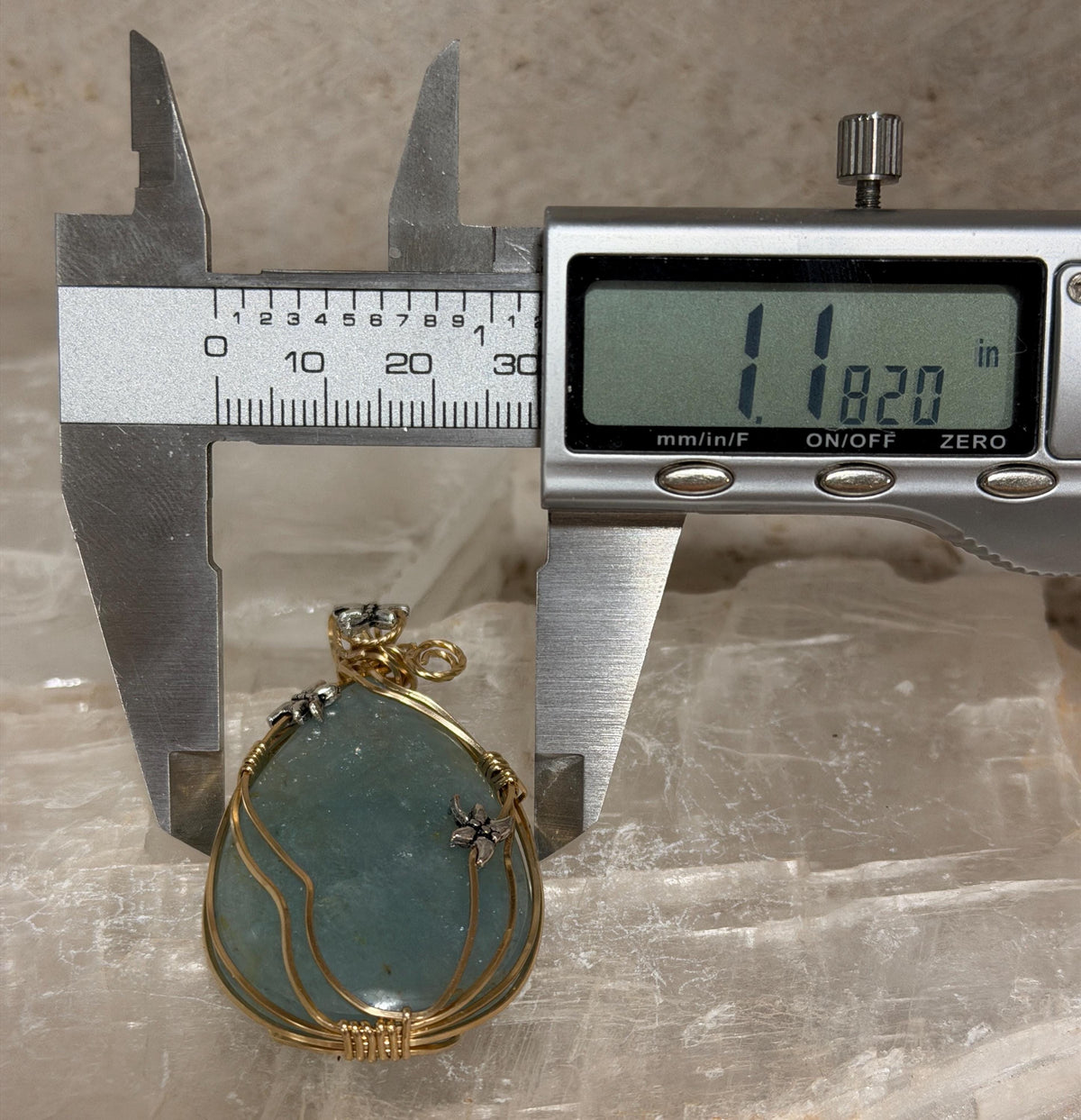 Aquamarine Pendant, Wire Wrapped in 14/20 Yellow Gold, Whimsical Jewelry, Silver Dragonflies