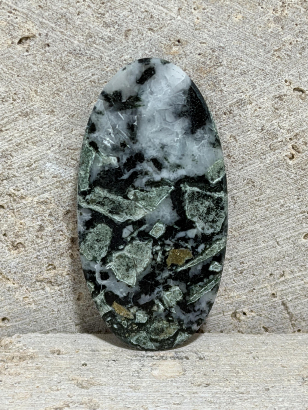 Dallasite Cabochon, Rare Vancouver Island Stone, Oval Cabochon, Designer Wire Wrap Cab