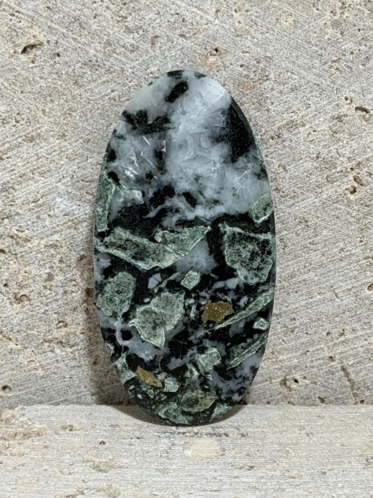 Dallasite Cabochon, Rare Vancouver Island Stone, Oval Cabochon, Designer Wire Wrap Cab