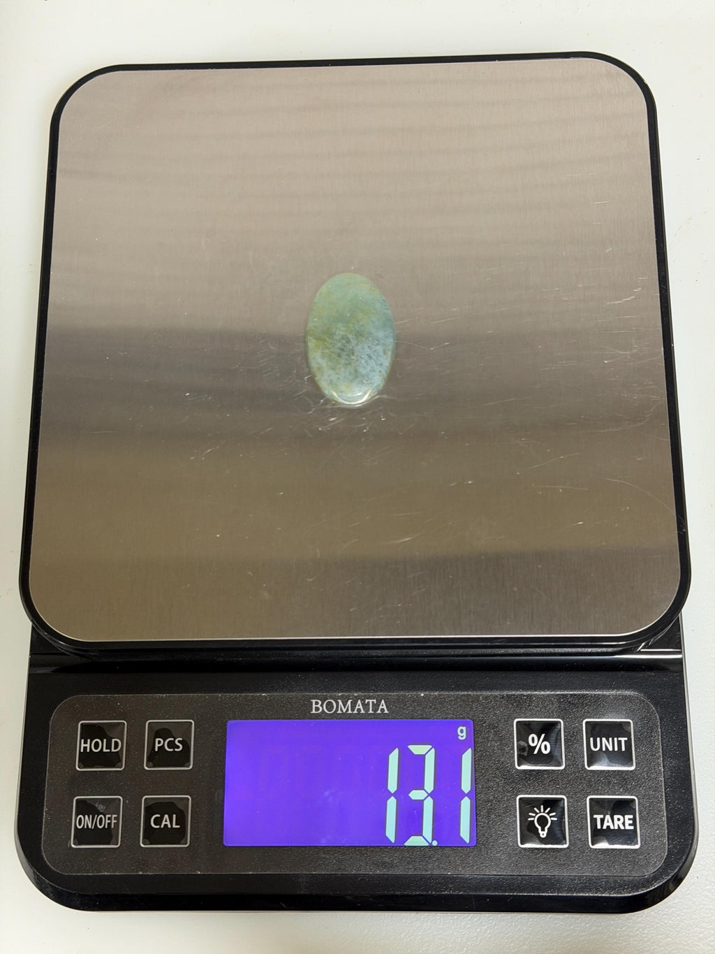 Aquamarine Cabochon, Natural Blue Green Aquamarine, Large Oval Gemstone, Hand Cut Collector Stone